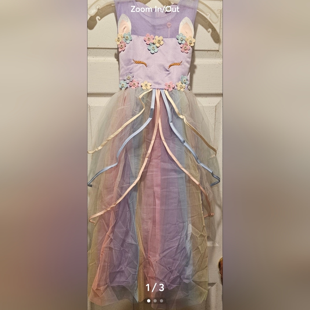 Girls Unicorn Princess Dress